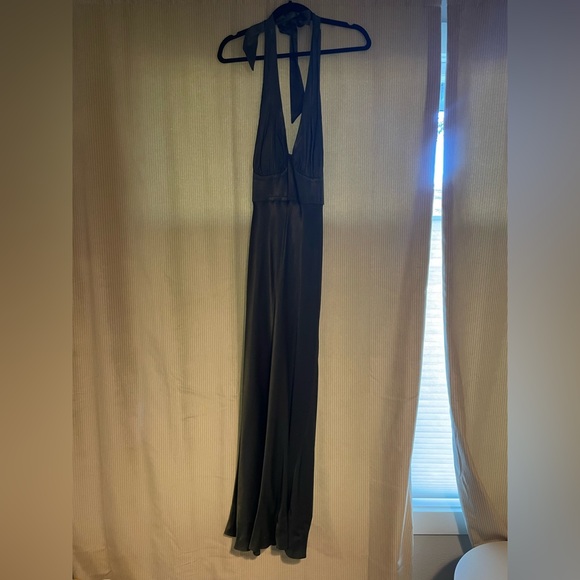 Shona Joy La Lune Green Halter Slip Dress Cocktail - Picture 8 of 8